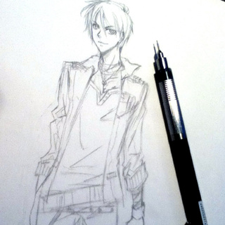 320x320 Sketch Of Erens Redesign For Danger Line Volume 2 I Did As Stress - Danger Sketch