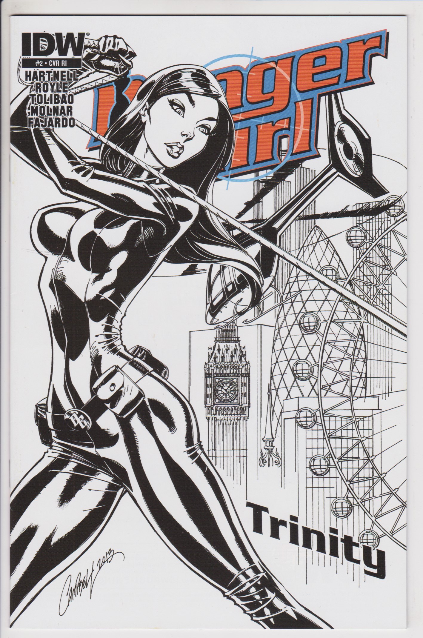 1417x2137 Danger Girl Trinity Vol 1 - Danger Sketch