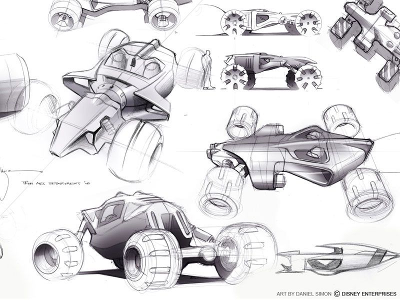 800x600 Car Design Sketch By Daniel Simon For Disney 2009 (Via - Daniel Simon Sketches