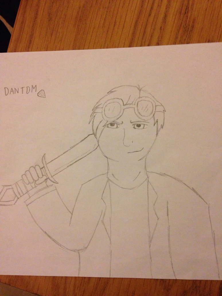 774x1032 Dantdm Sketch By Cjdrawsstuff - Dantdm Sketch