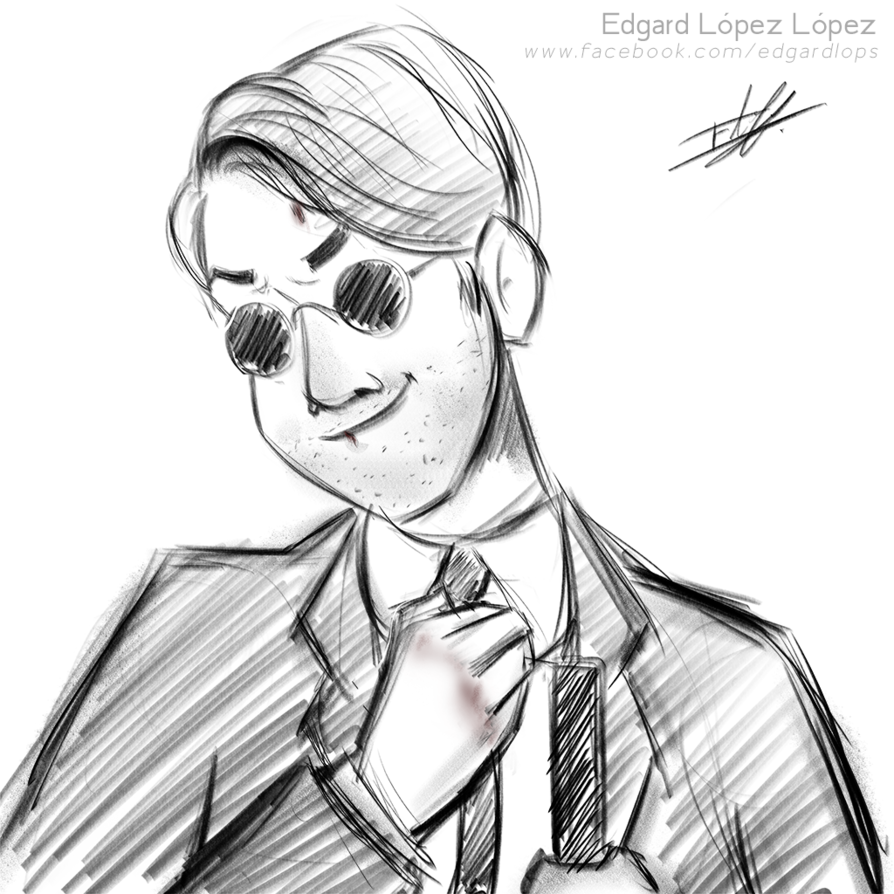 894x894 Daredevil Sketch By Edgardlops - Daredevil Sketch