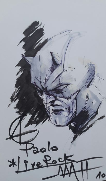 411x700 Daredevil Original Sketch By Francesco Mattina - Daredevil Sketch