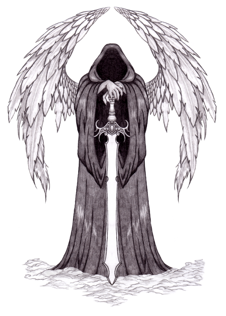 dark angel drawing