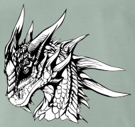 190x179 Dark Dragon By Spreadshirt - Dark Dragon Sketch