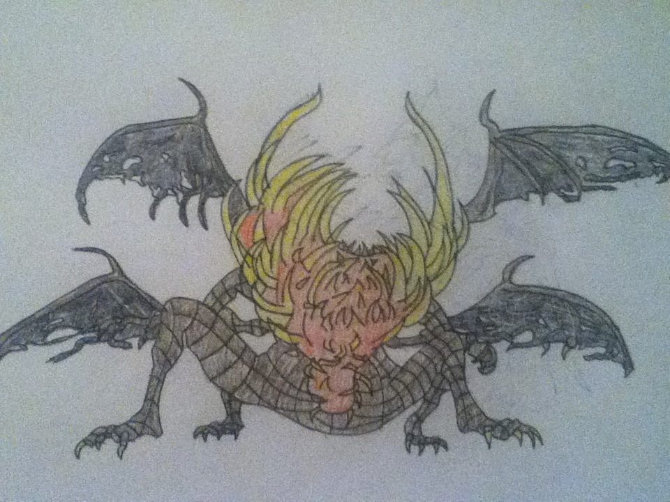 960x720 Image - Dark Dragon Sketch