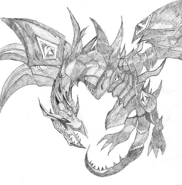 592x600 Red Eyes Darkness Dragon By Yakkov - Dark Dragon Sketch
