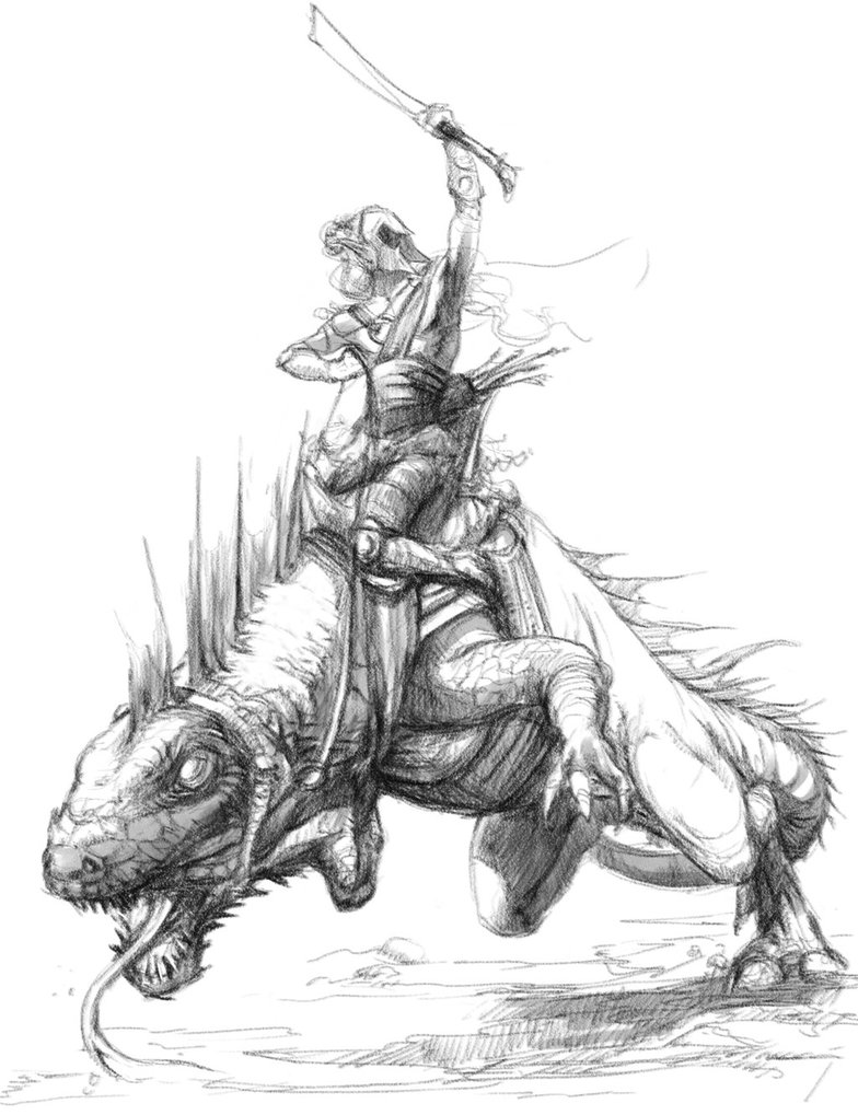 784x1019 Dark Elf Sketch By Filipe Pagliuso - Dark Elf Sketch