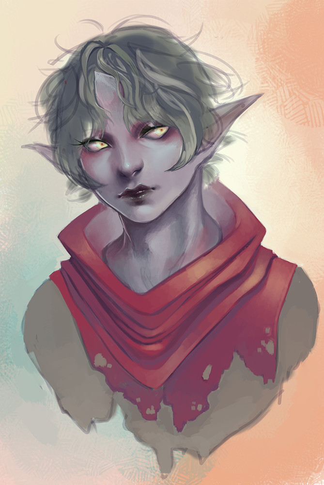 669x1000 Eva - Dark Elf Sketch