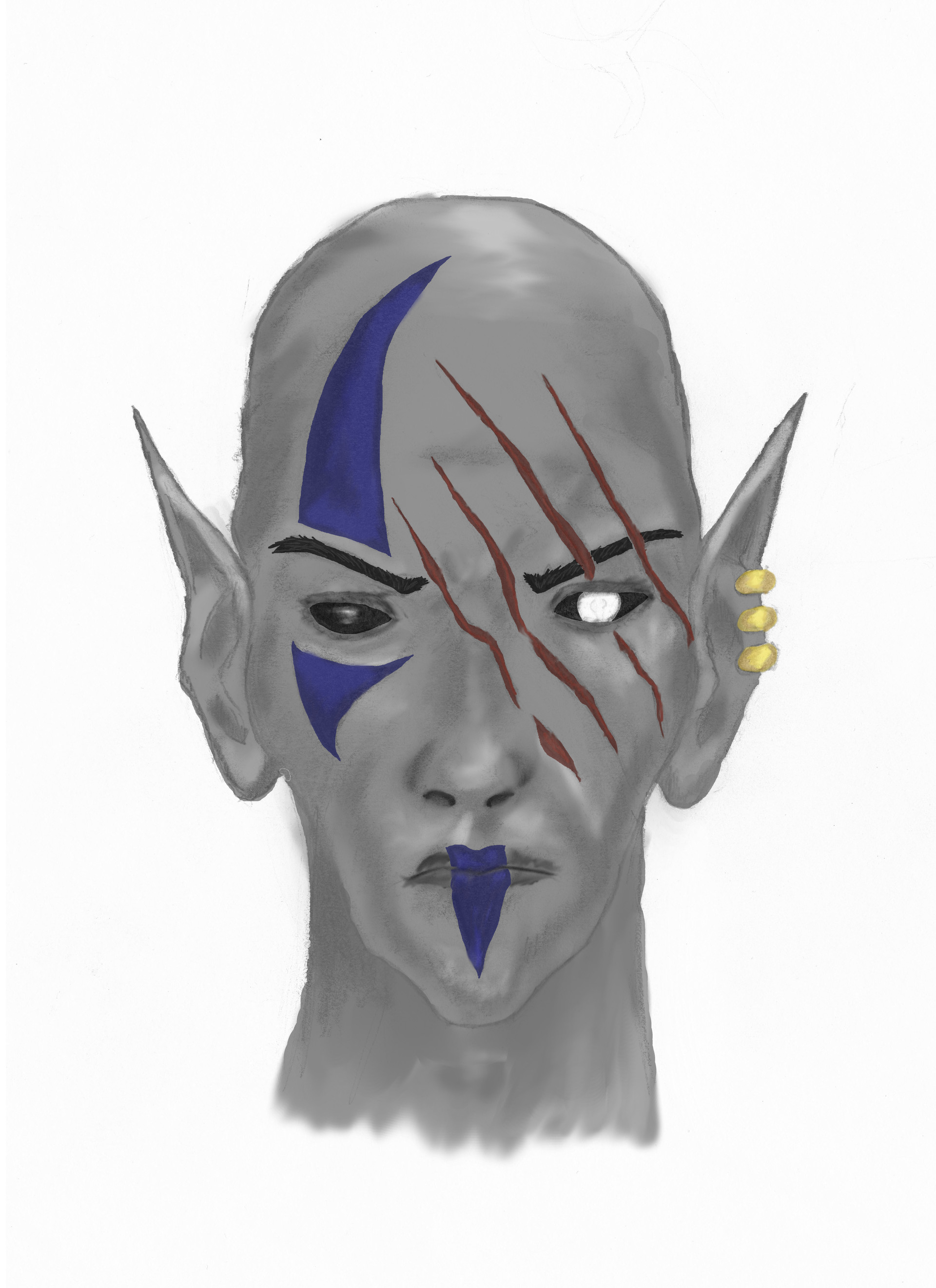 1920x2641 Moritz Renzikowski - Dark Elf Sketch