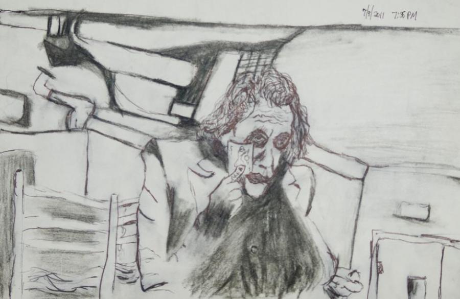 900x585 Dark Knight Joker Still. Fairy Tale Characters. Drawings. Pictures - Dark Knight Joker Sketch