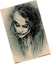 177x225 Dark Knight Joker Sketch Drawing Heath Ledger Film Movie Poster - Dark Knight Sketch