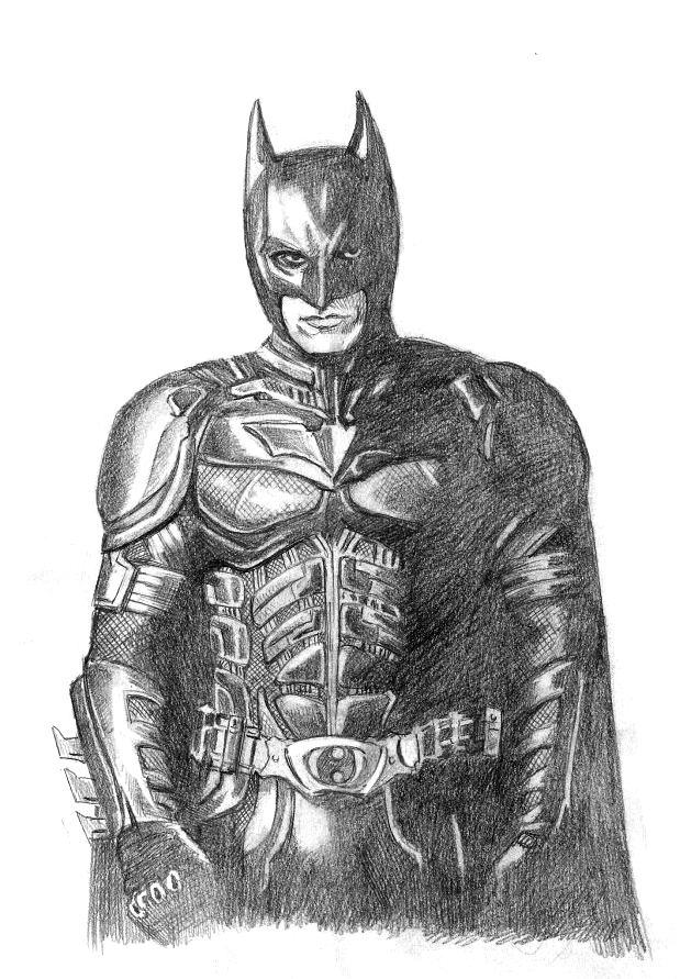 619x891 Sketch Of The Dark Knight The Artwork Of Bill Galvan - Dark Knight Sketch