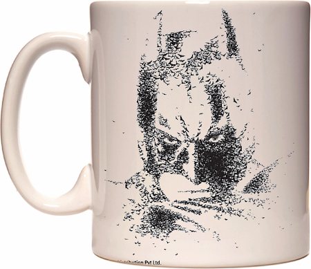 450x389 Warner Brothers Dark Knight Batman Sketch Mug - Dark Knight Sketch