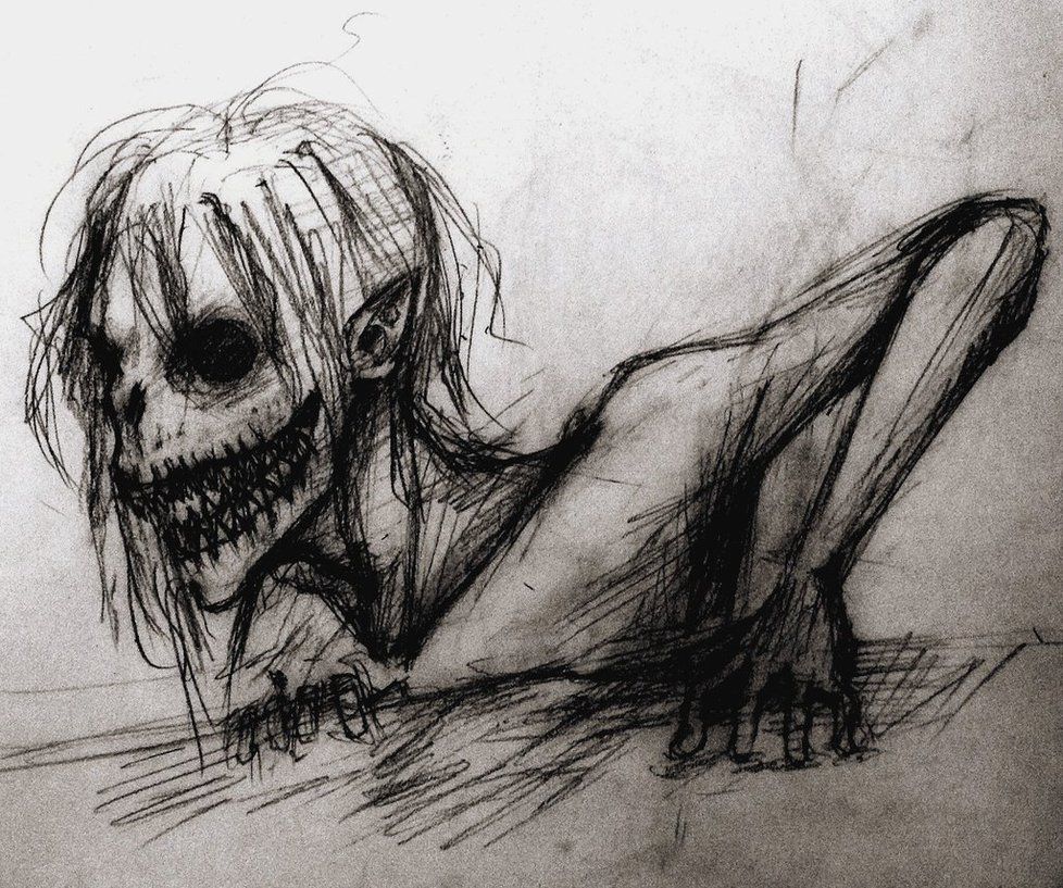 978x817 Creepy Sketch Thing By Forbiddenepics Demonic Love - Dark Sketches