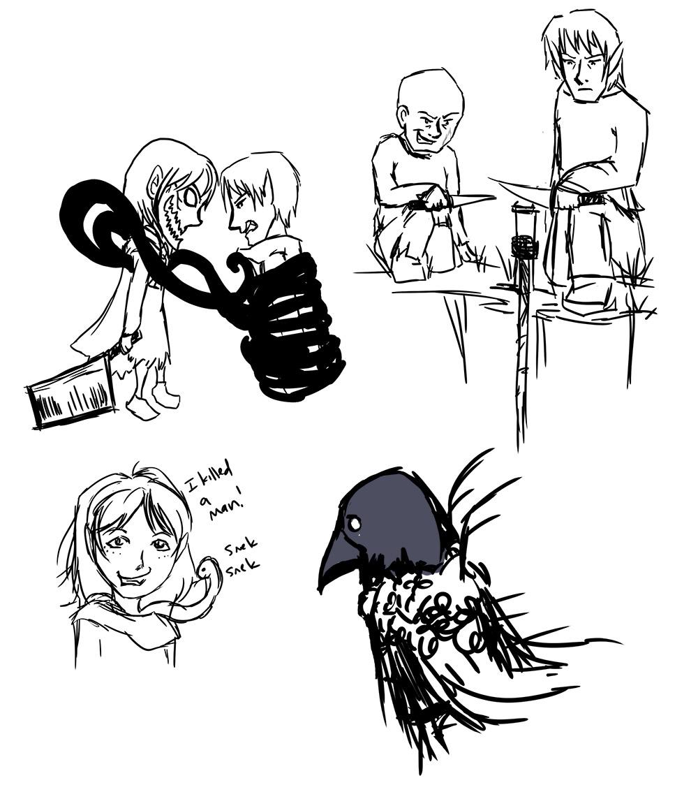 1000x1124 Dark And Dicey Episode 2 Sketches (Spoilers) Darkanddicey - Dark Sketches