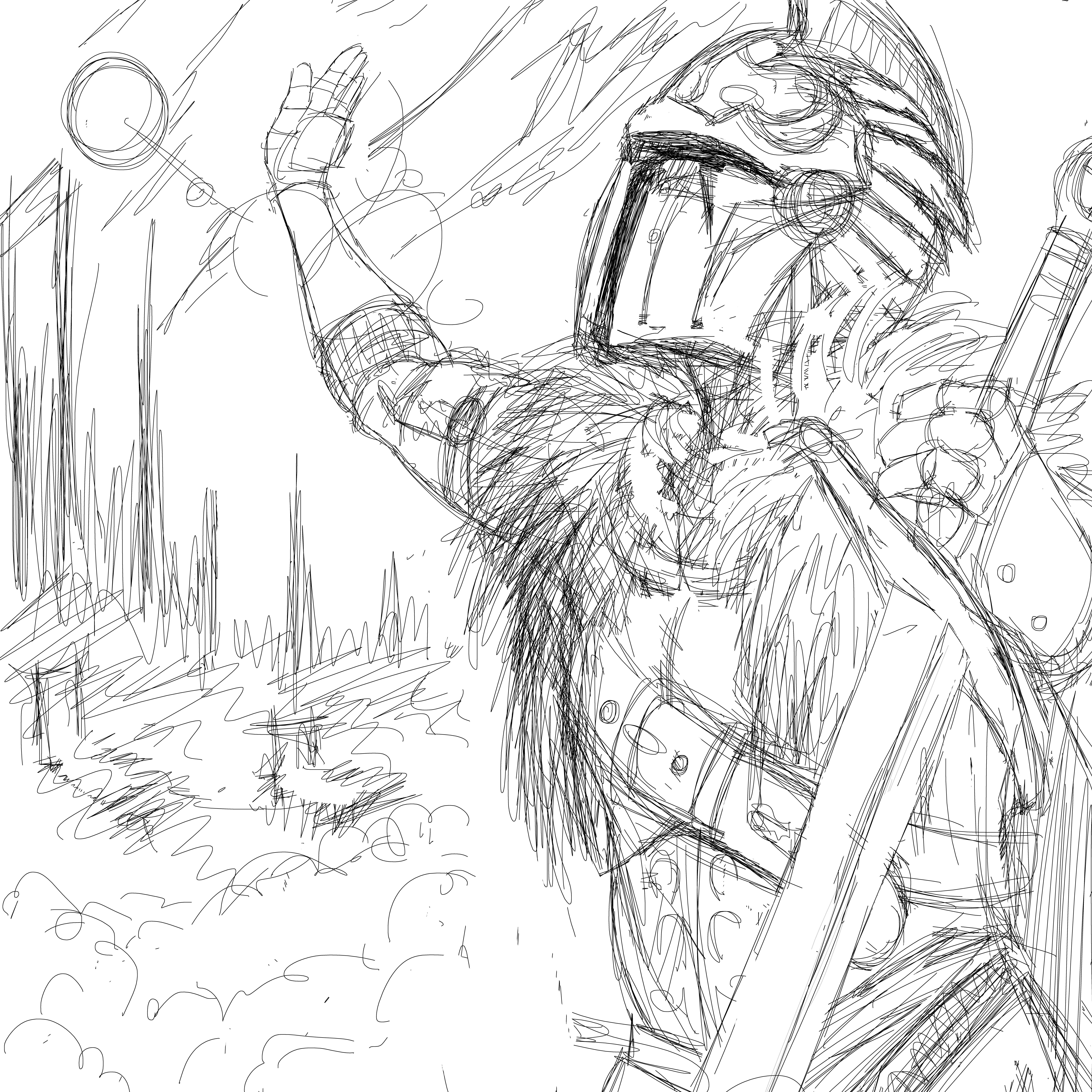 7087x7087 Dark Souls Iii Praise The Sun Sketch Jay Johnston - Dark Souls Sketch