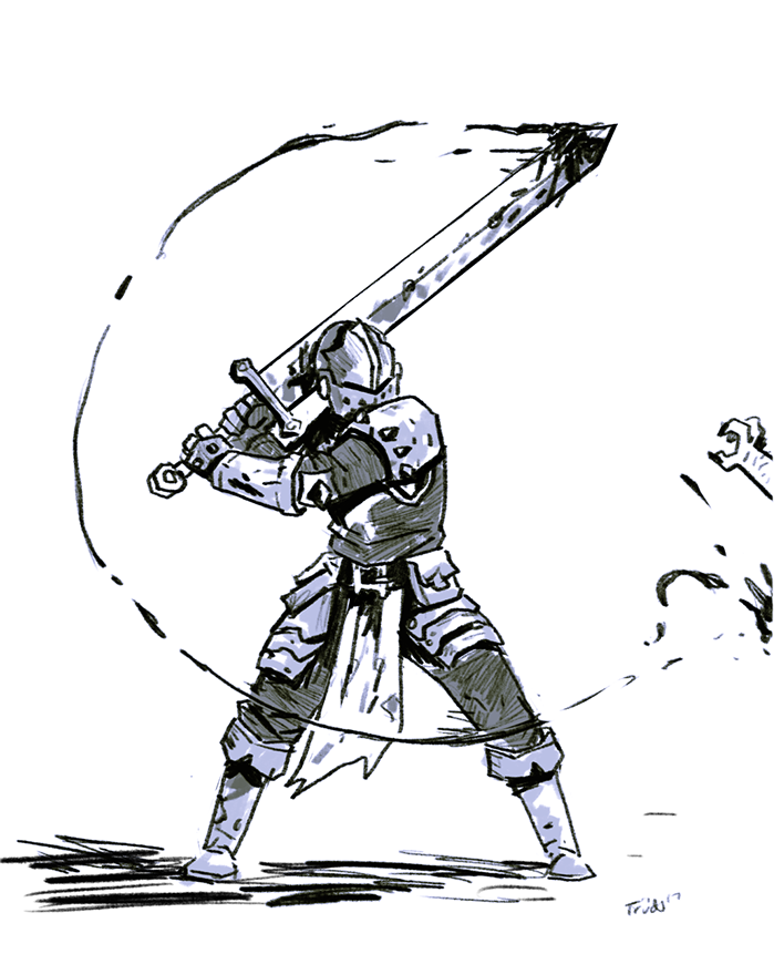 699x861 Quick Sketch Of The Crusader From Darkest Dungeon ) Drawing - Darkest Sketch