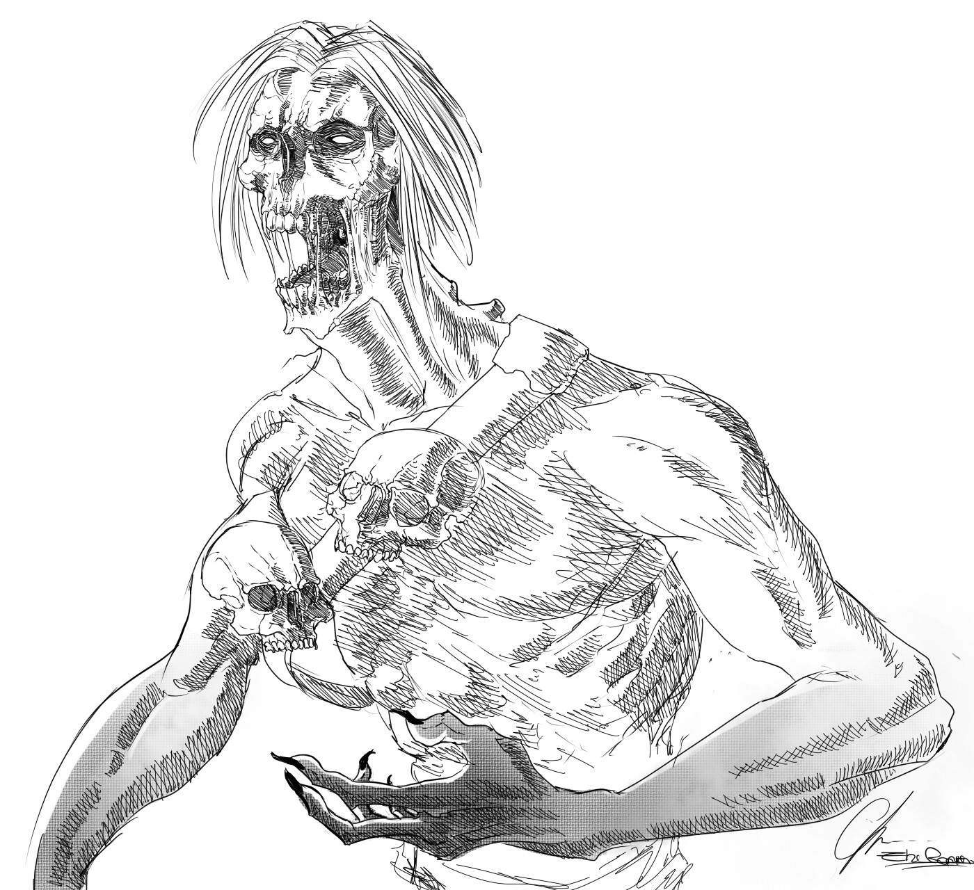 1400x1280 Christian Cuervo - Darkest Sketch