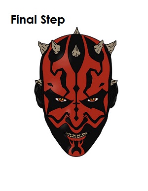300x388 How To Draw Darth Maul - Darth Maul Sketch