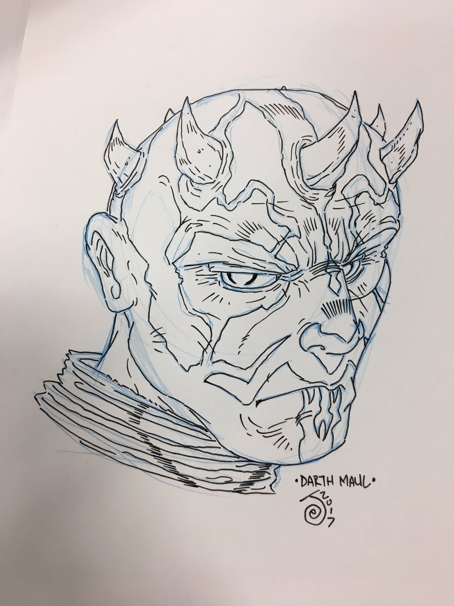 900x1200 Jon Goff - Darth Maul Sketch