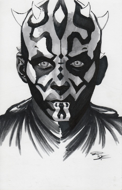 482x751 Star Wars - Darth Maul Sketch