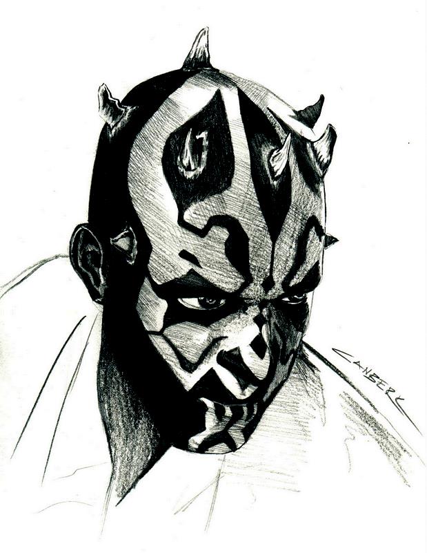 619x800 Darth Maul Sketch By Leatris - Darth Maul Sketch