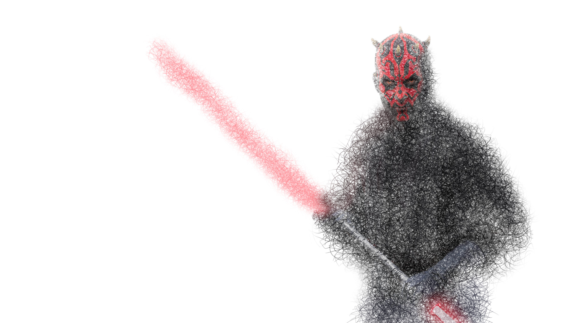 1920x1080 Artstation - Darth Maul Sketch