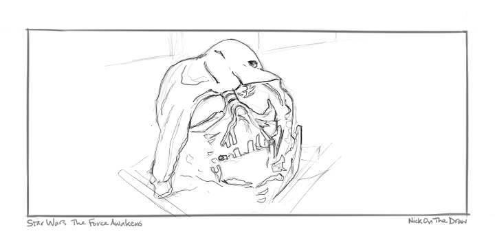 720x360 The Force Awakens - Darth Vader Helmet Sketch