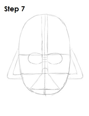 300x388 How To Draw Darth Vader - Darth Vader Mask Sketch