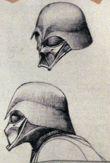 438x648 The Secret History Of Star Wars - Darth Vader Mask Sketch