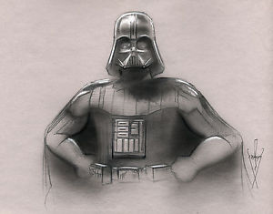 300x235 Darth Vader Drawing 12 X 18 - Darth Vader Pencil Sketch