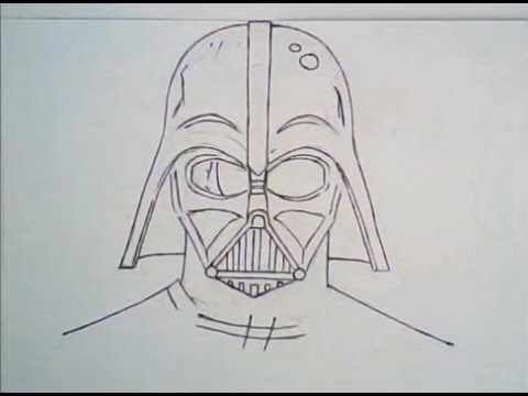 480x360 Drawing Faces (Darth Vader From Star Wars, Ep 125) - Darth Vader Sketch