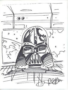 227x300 Jimmy Palmiotti Original Hand Drawn Star Wars Sketch Darth Vader - Darth Vader Sketch
