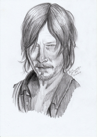 Daryl Dixon Sketch at PaintingValley.com | Explore collection of Daryl ...