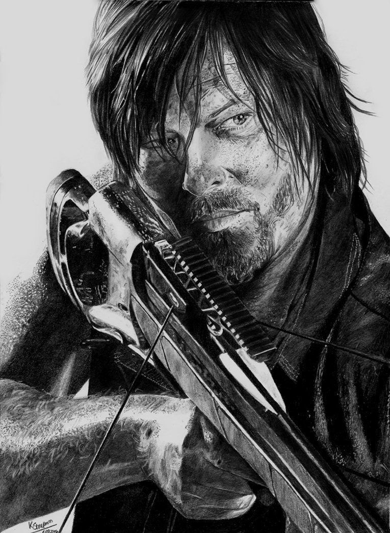765x1045 Pin By Leeann Chang On Z Daryl Dixon, The Walking - Daryl Dixon Sketch