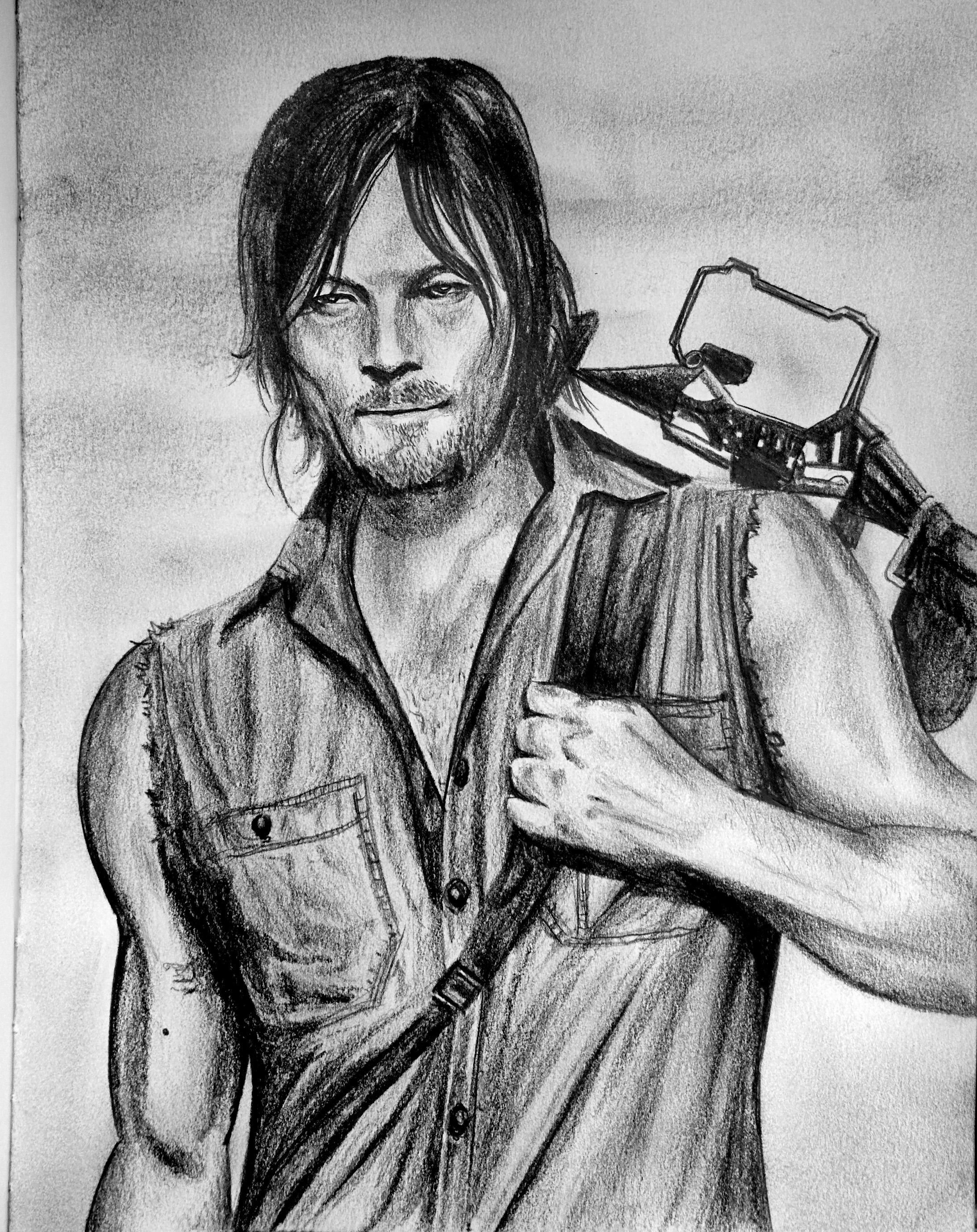 2188x2760 Daryl - Daryl Dixon Sketch
