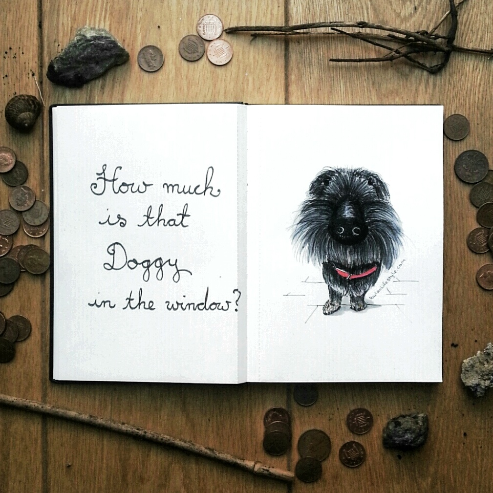 1009x1009 Sketch Of The Day No 851 In My Art Journal Hugo The Wire Haired - Daschund Sketch