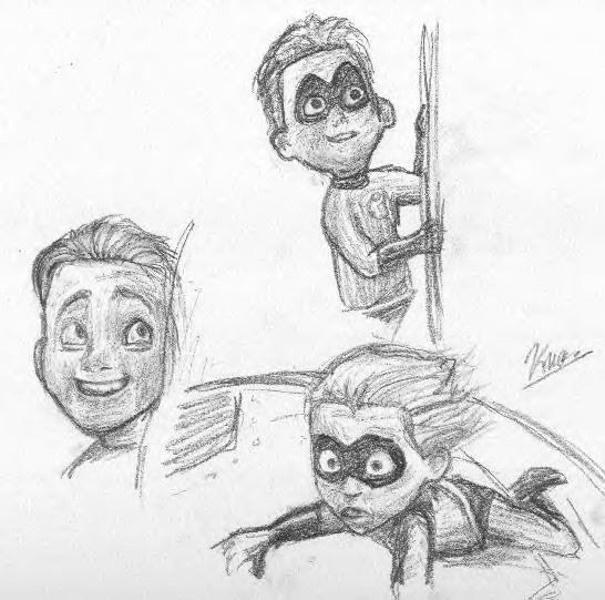 546x541 Dash Sketches Kezzamoss By Incredibles Club - Dash Sketch