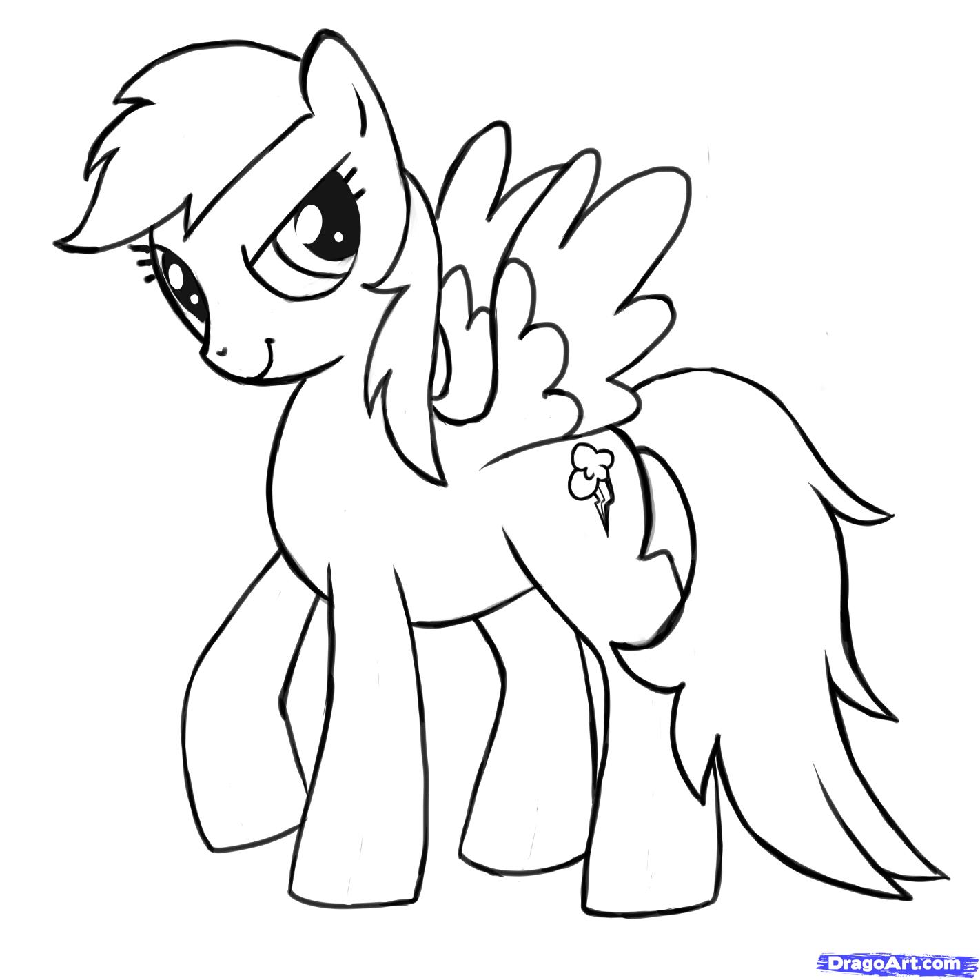 1422x1422 Rainbow Dash Sketch Drawing Skill - Dash Sketch