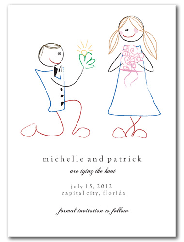 380x500 Save The Date Cards - Date Sketch