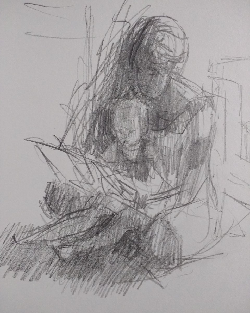 960x1200 Andrew Farmer Artist On Twitter Mother And Child. - Daughter Sketch