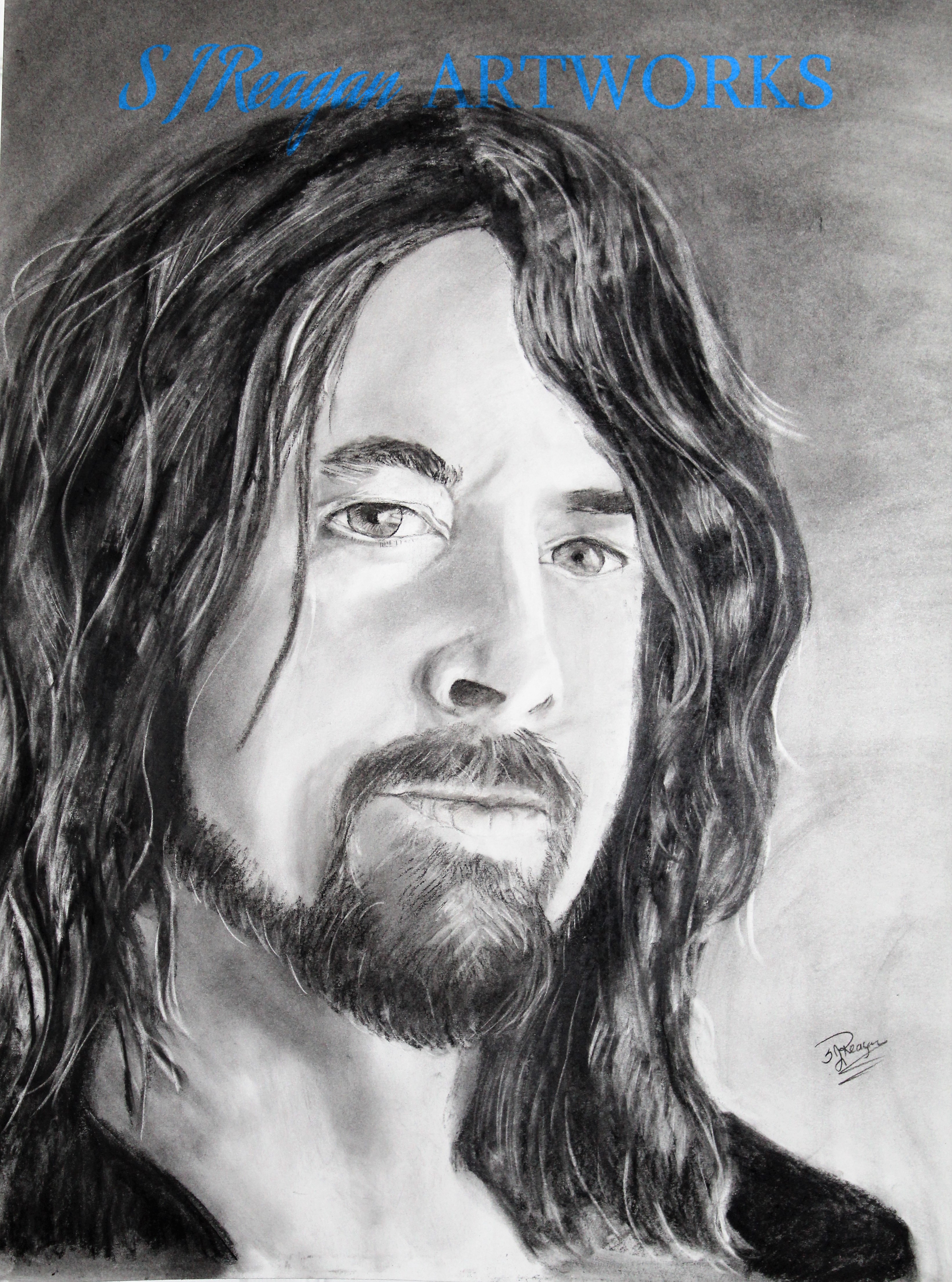 3282x4418 Dave Grohl Drummer Giclee Print - Dave Grohl Sketch