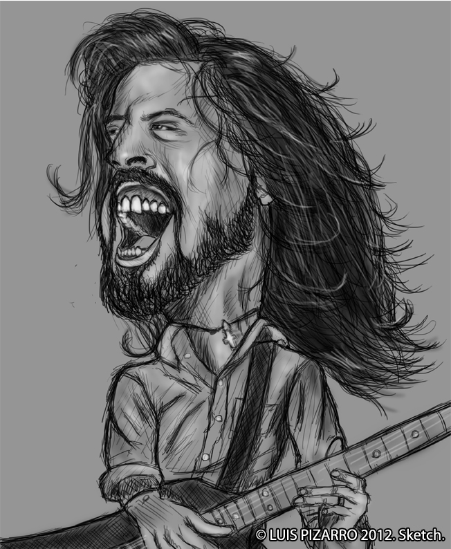 652x794 Dave Grohl Sketch By Lepeart - Dave Grohl Sketch