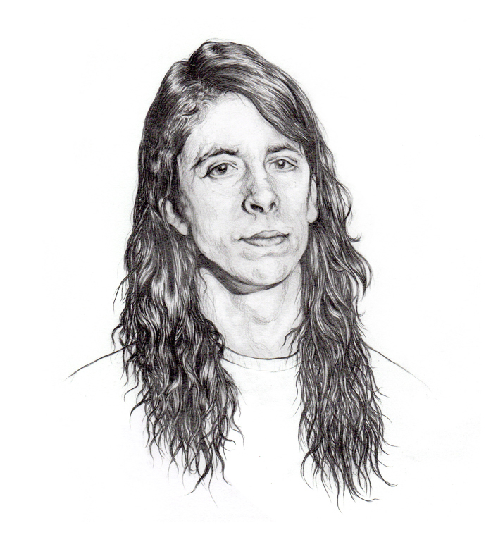 707x786 Illustration Joanna Fallon - Dave Grohl Sketch