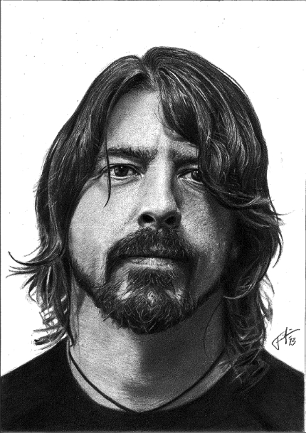 430x609 Portrait Of Dave Grohl By Scefen On Stars Portraits - Dave Grohl Sketch