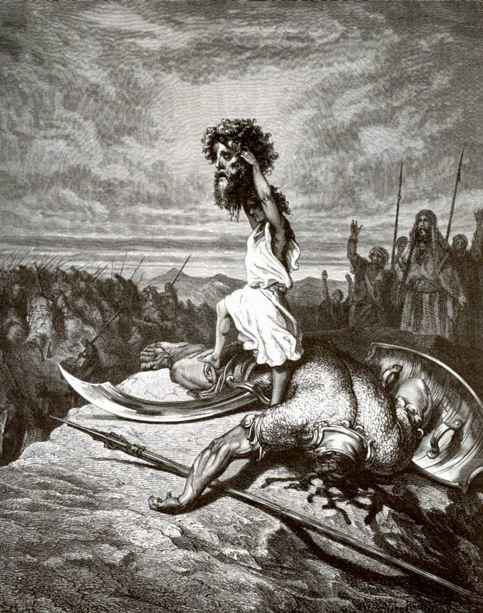 946x1200 Illustration To The Bible David And Goliath By Paul Gustave Dore - David And Goliath Sketch