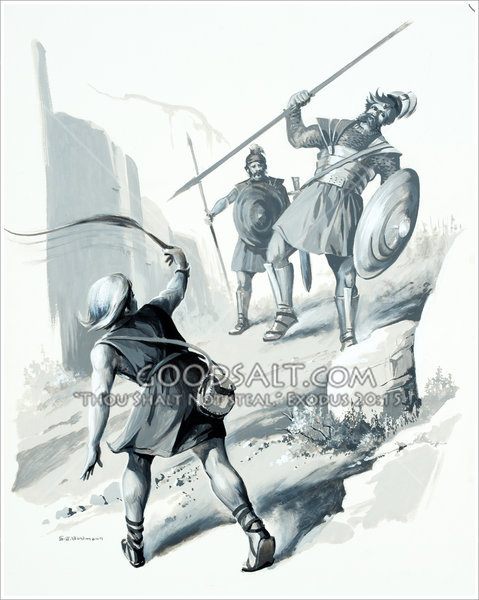 479x600 David Slays Goliath - David And Goliath Sketch