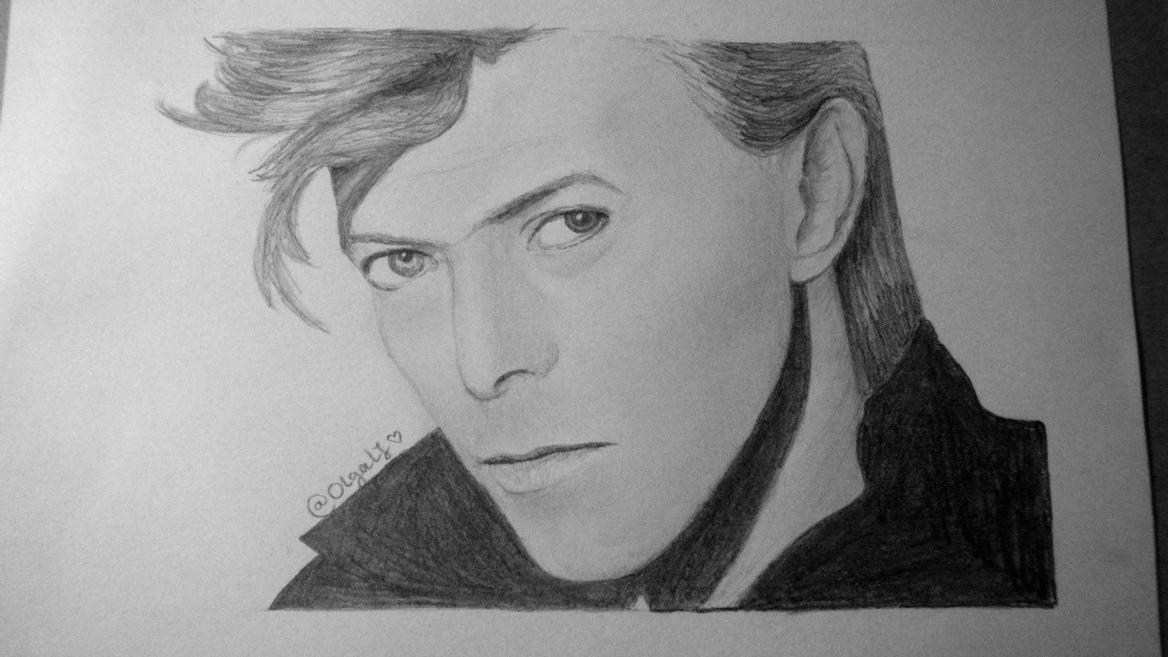 1280x720 David Bowie Speed Drawing - David Bowie Sketch