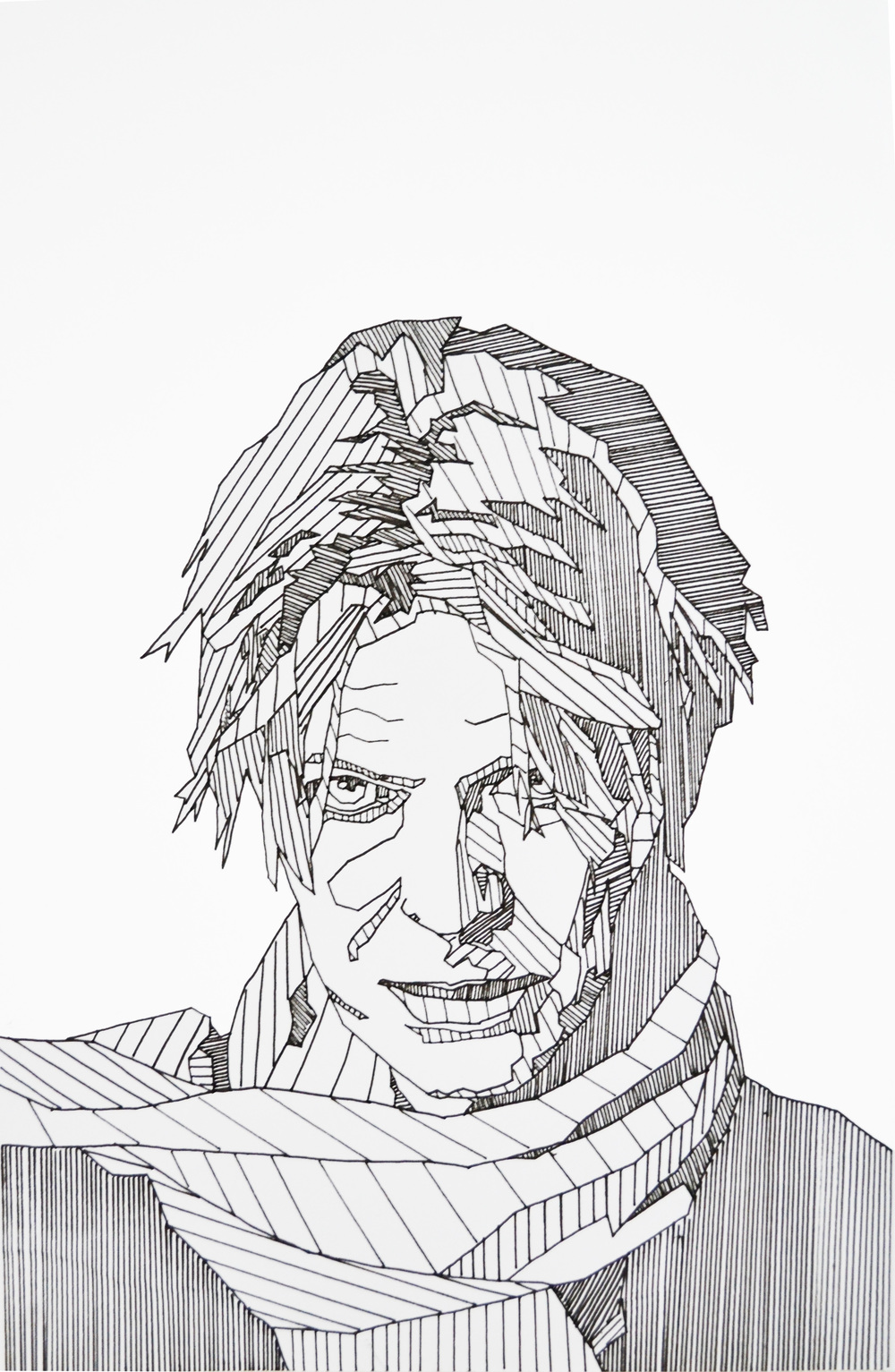 1000x1533 Dominique Gauci - David Bowie Sketch