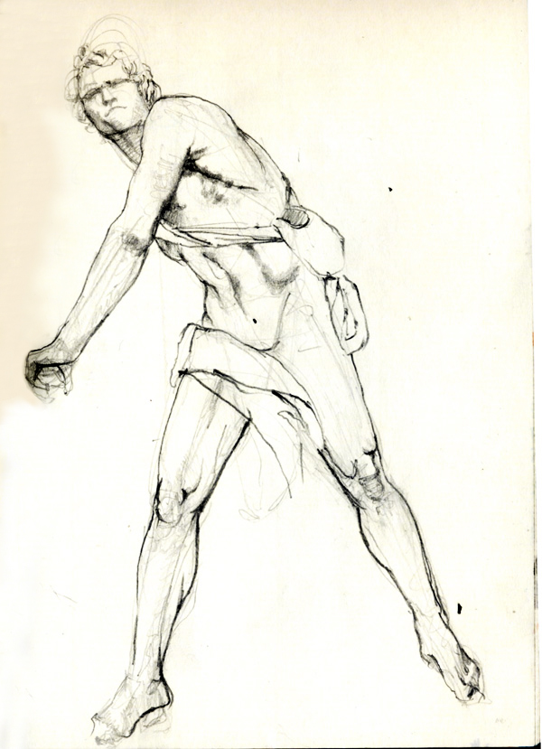 600x829 David Sketches, Paintings And Studies Recent Art By Jun Pierre - David Sketch